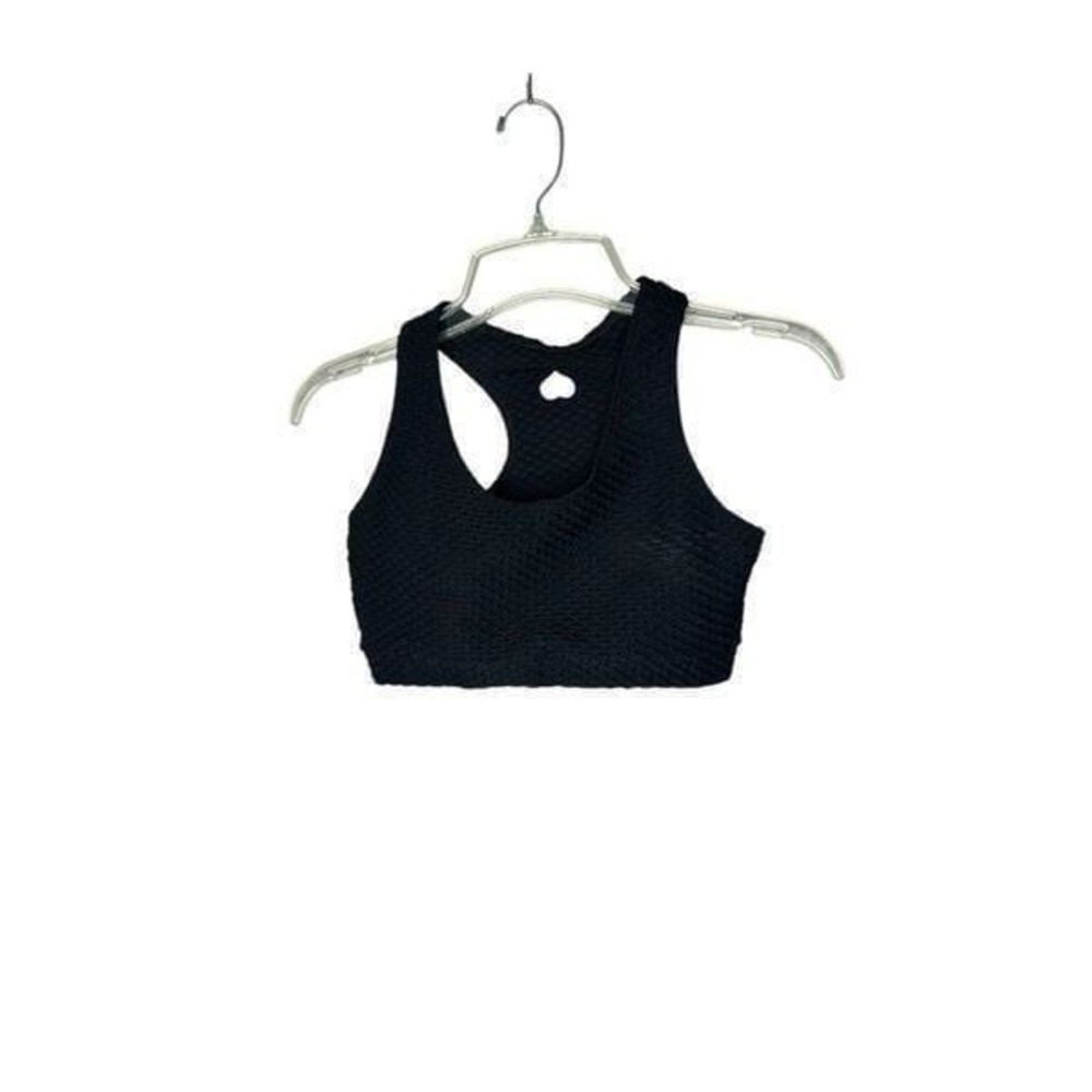 Boody by Brabants Black Croco Skin Sports Bra. One size.